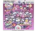 Imagenes Png Y Papeles Digitales Lechuzas Violetas T6