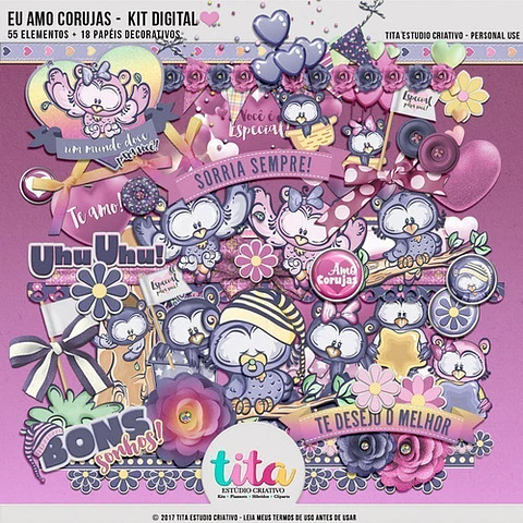 Imagenes Png Y Papeles Digitales Lechuzas Violetas T6