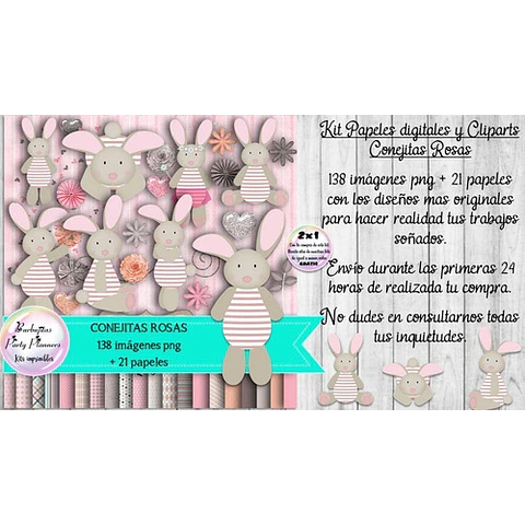 Papeles Fondos Y Cliparts Imagenes Png Conejitas
