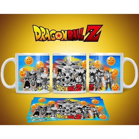 Kit Diseños Plantillas Tazas Dragon Ball Z Sublimación M3