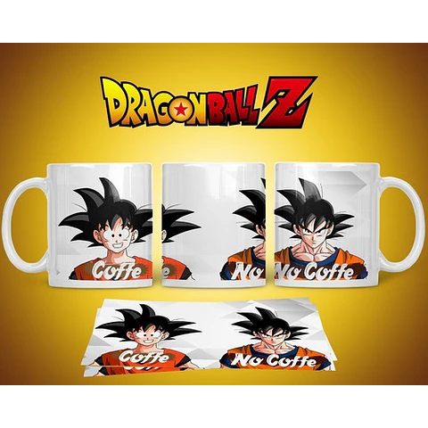 Kit Diseños Plantillas Tazas Dragon Ball Z Sublimación M3