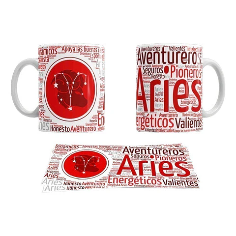Kit Diseños Plantillas Tazas Signos Del Zodiaco Sublimación 