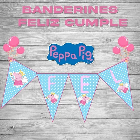 Kit Cumpleaños Peppa Pig Hada Para Editar E Imprimir