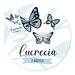 Kit Imprimible Mariposas Celestes Tukit