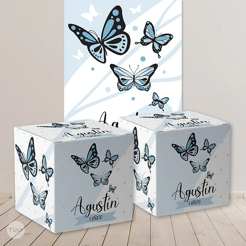 Kit Imprimible Mariposas Celestes Tukit