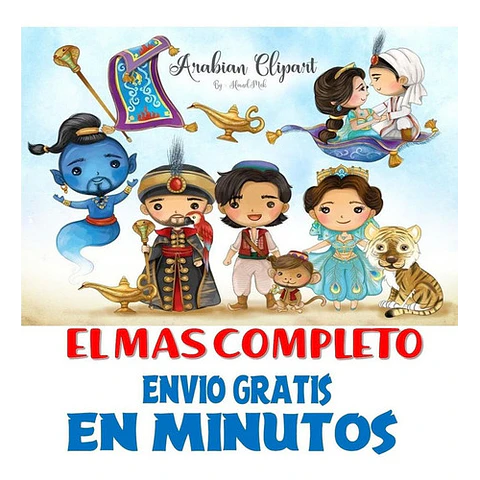 Pack Imagenes Jasmin Aladin Arabia + Regalo A1