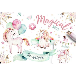 Cliparts Png Unicornios Magicos Acuarela Watercolor Pa39