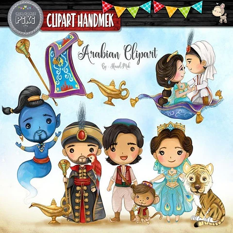 Pack Imagenes Jasmin Aladin Arabia + Regalo A1