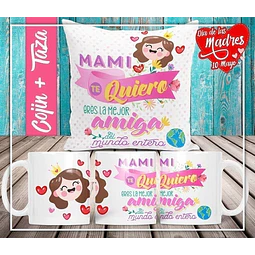 Plantillas Sublimación Almohadón Tazas - Día De La Madre