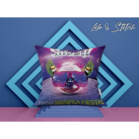 Diseños Plantillas Almohadones Cojines Lilo Stitch Sublimar