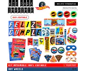 Kit Imprimible Cumple + Candy Editable - Hot Wheels