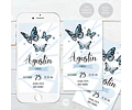 Kit Imprimible Mariposas Celestes Tukit