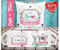 Plantillas Sublimación Almohadón Tazas - Día De La Madre