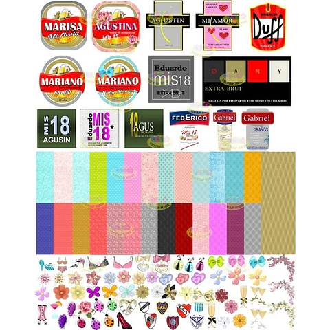 Kit Imprimible Etiquetas De Bebidas Editables Cerveza Vinos