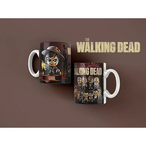 Kit Diseños Plantillas Tazas The Walking Dead Sublimación M2