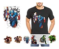 Vectores Plantillas Para Remeras Y Pared Super Heroes