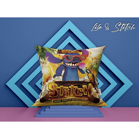 Diseños Plantillas Almohadones Cojines Lilo Stitch Sublimar