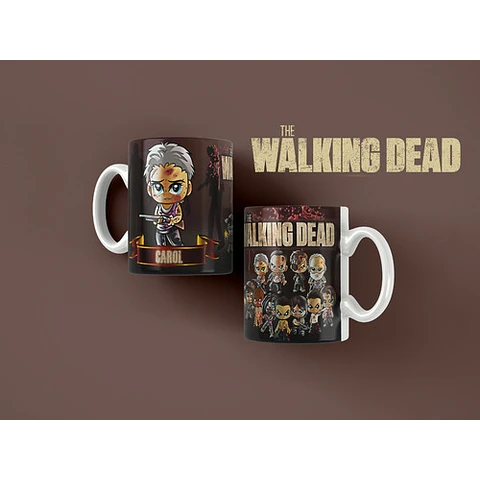 Kit Diseños Plantillas Tazas The Walking Dead Sublimación M2