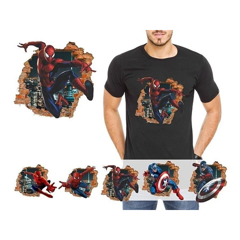 Vectores Plantillas Para Remeras Y Pared Super Heroes