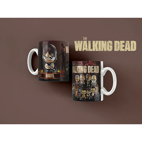 Kit Diseños Plantillas Tazas The Walking Dead Sublimación M2