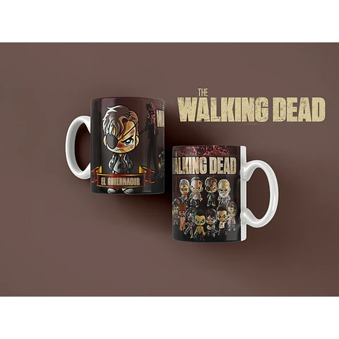 Kit Diseños Plantillas Tazas The Walking Dead Sublimación M2