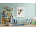 Kit X4 Laminas Imprimibles Animales Del Bosque (sin Flores)