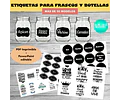 Kit Imprimible Etiquetas  Frascos Editables Especiero Cocina