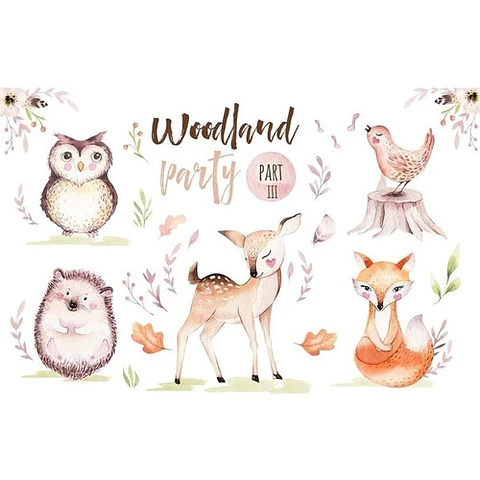 Cliparts Png Animales Del Bosque Acuarela Watercolor Pa72