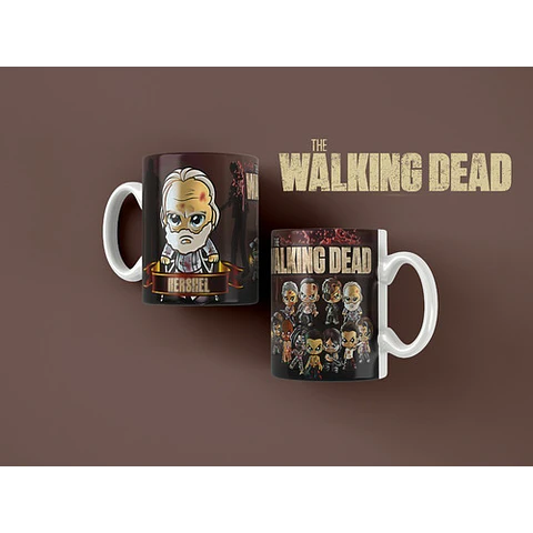 Kit Diseños Plantillas Tazas The Walking Dead Sublimación M2