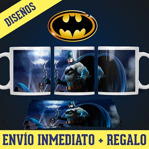 Kit Diseños Plantillas Tazas Batman Sublimación Super Héroe