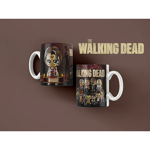 Kit Diseños Plantillas Tazas The Walking Dead Sublimación M2