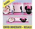 Kit Diseños Plantillas Tazas Bautismo Minnie Sublimación M2