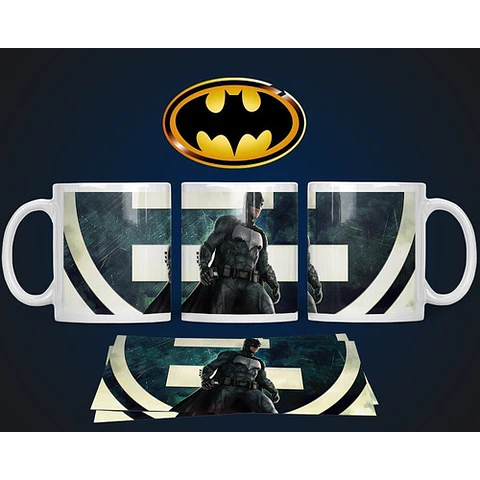 Kit Diseños Plantillas Tazas Batman Sublimación Super Héroe
