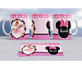 Kit Diseños Plantillas Tazas Bautismo Minnie Sublimación M2