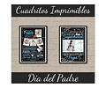 Kit Imprimible Cuadritos Día Del Padre Editables Power Point
