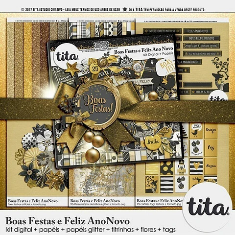 Imagenes Png Y Papeles Digitales Feliz Año Nuevo Dorado T46