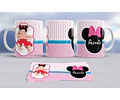 Kit Diseños Plantillas Tazas Bautismo Minnie Sublimación M2