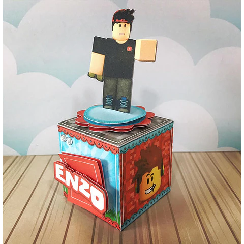 Kit Imprimible Roblox Cajitas Banderines Toppers