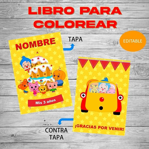 Para Pintar Editable Imprimible De Plim Plim
