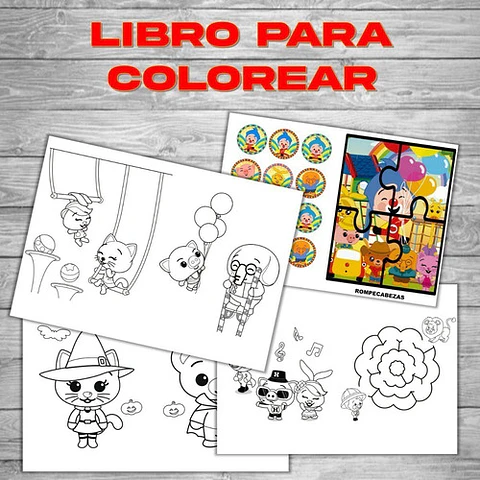 Para Pintar Editable Imprimible De Plim Plim