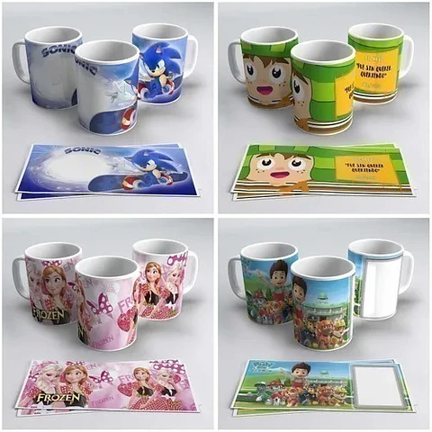600 Plantillas Sublimacion Dia Del Niño Infantil Tazones Png