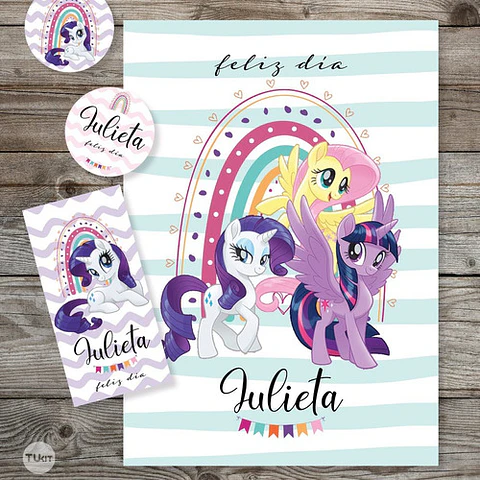 Kit Imprimible My Little Pony Pequeño Pony Tukit