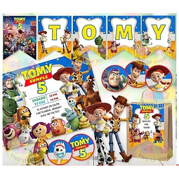 Kit Imprimible Toy Story 100% Editable Decoración Candy Bar