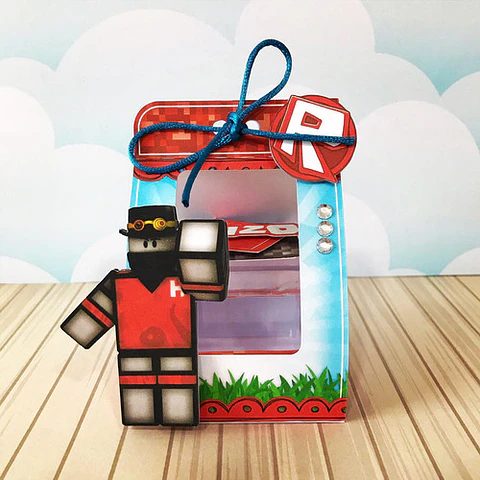 Kit Imprimible Roblox Cajitas Banderines Toppers