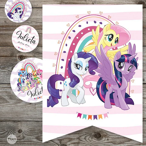 Kit Imprimible My Little Pony Pequeño Pony Tukit