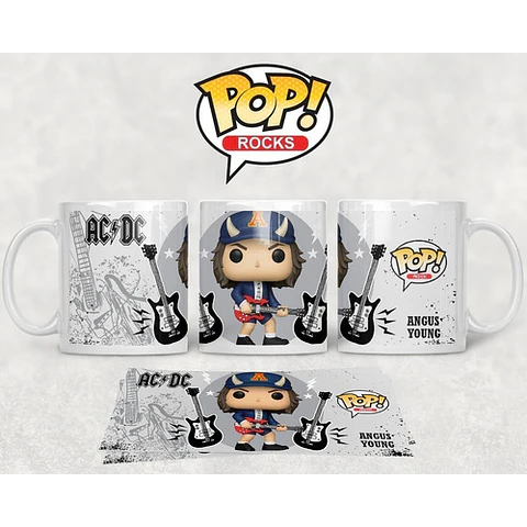 Kit Diseños Plantillas Tazas Funko Pop Rock Sublimación