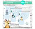 Kit X10 Cajas Imprimibles Carpa Pirámide Animales Nórdicos