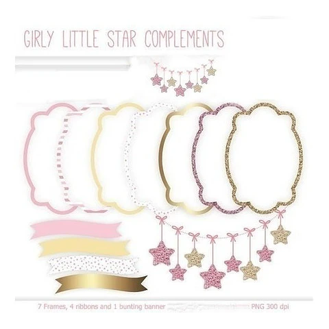 Kit Imprimible Girly Little - 12 Imágenes