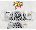 Kit Diseños Plantillas Tazas Funko Pop Rock Sublimación