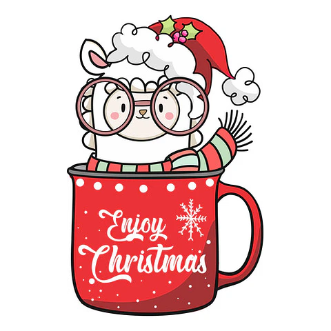 Kit Cliparts Llamas Navidad Imagenes Png Navideños #n110